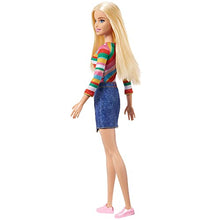 Load image into Gallery viewer, Barbie It Takes Two Barbie “Malibu” Roberts Doll (Blonde) Wearing Rainbow Shirt, Denim Skirt &amp; Shoes - sctoyswholesale

