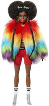 Load image into Gallery viewer, Barbie Extra Doll #1 in Furry Rainbow Coat with Pet Poodle, Brunette Afro-Puffs with Braids, Including ‘Shine Bright’ Sunglasses, Multiple Flexible Joints - sctoyswholesale
