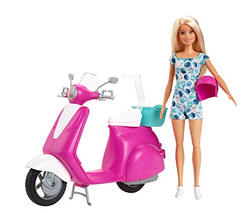 Mattel Barbie Doll & Scooter