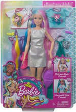 Load image into Gallery viewer, Barbie Fantasy Hair Doll, Blonde, with 2 Decorated Crowns, 2 Tops &amp; Accessories - sctoyswholesale
