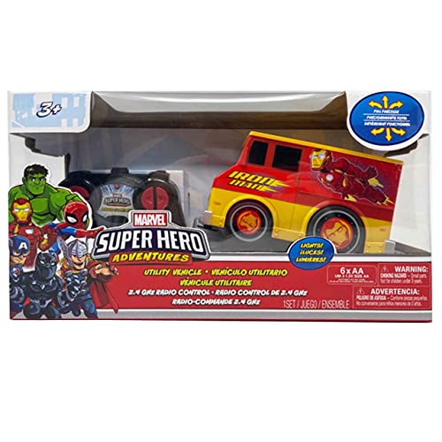 Super Hero Adventures Iron Man Vehicle w/ Radio RC Control Marvel - sctoyswholesale