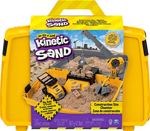 Kinetic Sand, Construction Site Folding Sandbox Playset with Vehicle - sctoyswholesale