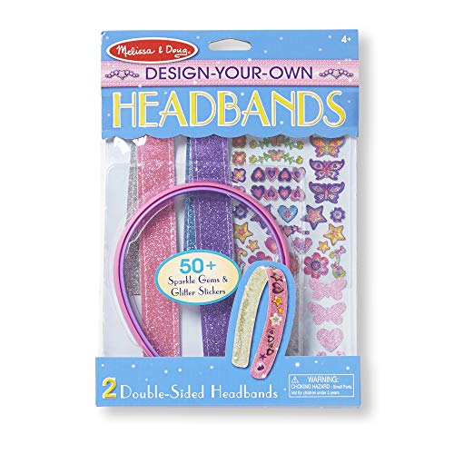 Melissa & Doug Design-Your-Own Headbands Jewelry-Making Kit With 50+ Stickers - sctoyswholesale