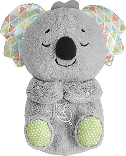 Fisher-Price Soothe 'n Snuggle Koala, Musical Plush Baby Toy with Realistic Breathing Motion, Multicolor