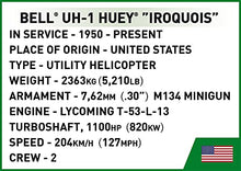 Load image into Gallery viewer, COBI Vietnam War Bell UH-1 Huey Iroquois Helicopter,Various - sctoyswholesale
