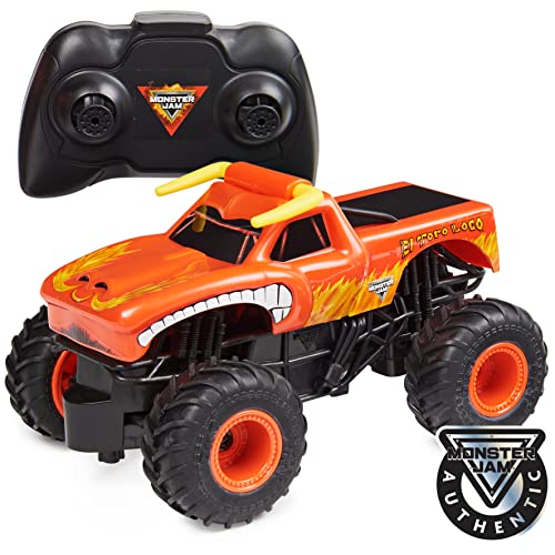 Monster Jam, Official El Toro Loco Remote Control Monster Truck, 1:24 Scale, 2.4 GHz, for Ages 4 and up - sctoyswholesale