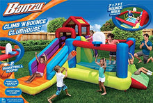 Load image into Gallery viewer, BANZAI Climb N Bounce Clubhouse (Outdoor Backyard Summer Spring Inflatable Jumping Bouncing House Castle) - sctoyswholesale
