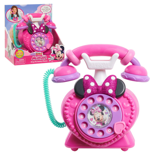 Phone Disney Junior Minnie Mouse Ring Me Rotary Pretend Play - sctoyswholesale