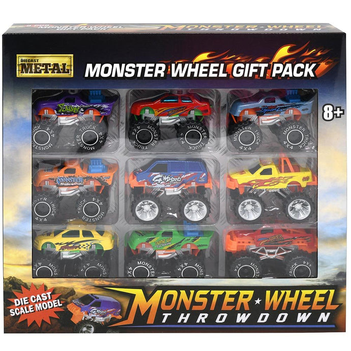 Die Cast 3.5'' Monster Wheel Throwdown Buggy Off Road - sctoyswholesale