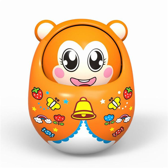 Spring Flower Q-Cute Baby Tumbler Toy - Orange - sctoyswholesale